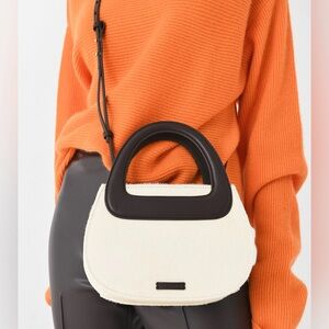 Lele Sadoughi Carla Haircalf Top Handle Bag - NWT